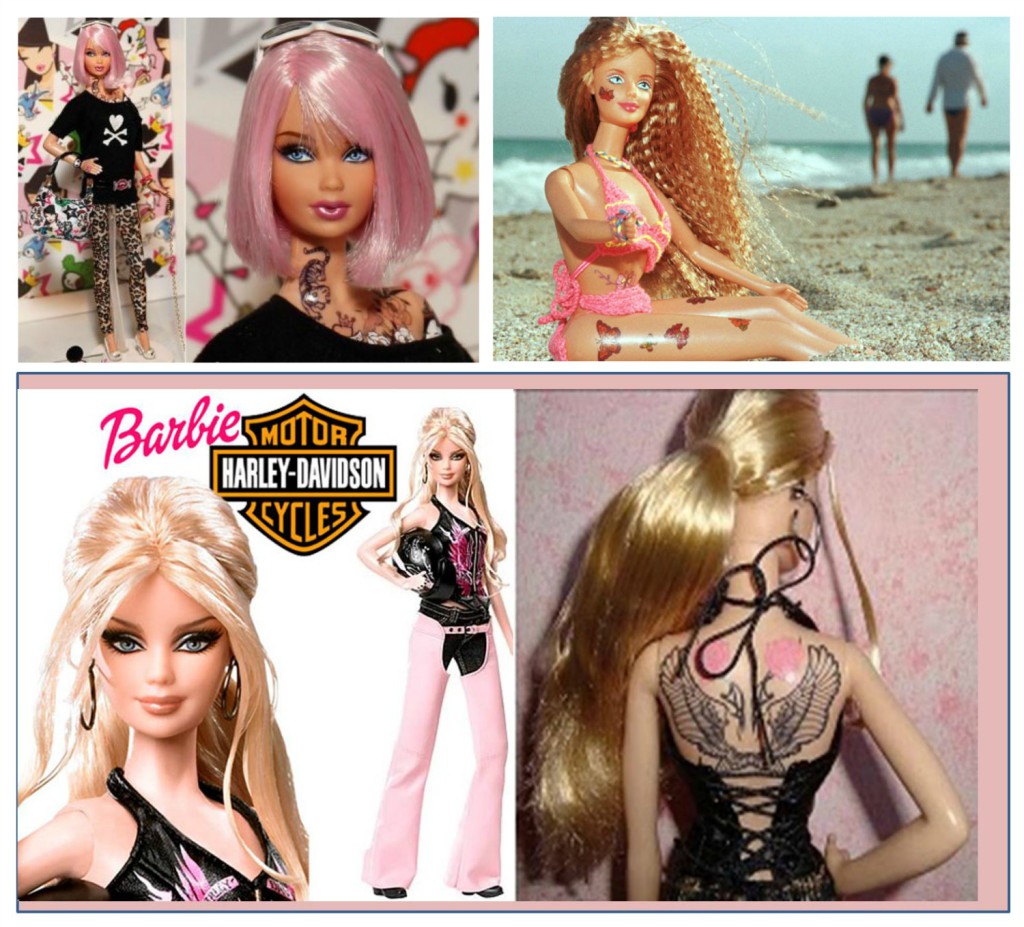 barbie tattoo - Barbie girl outfit