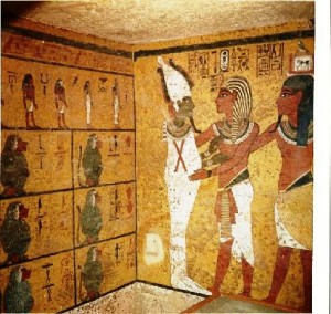 pitture parietali camera funeraria tutankhamon