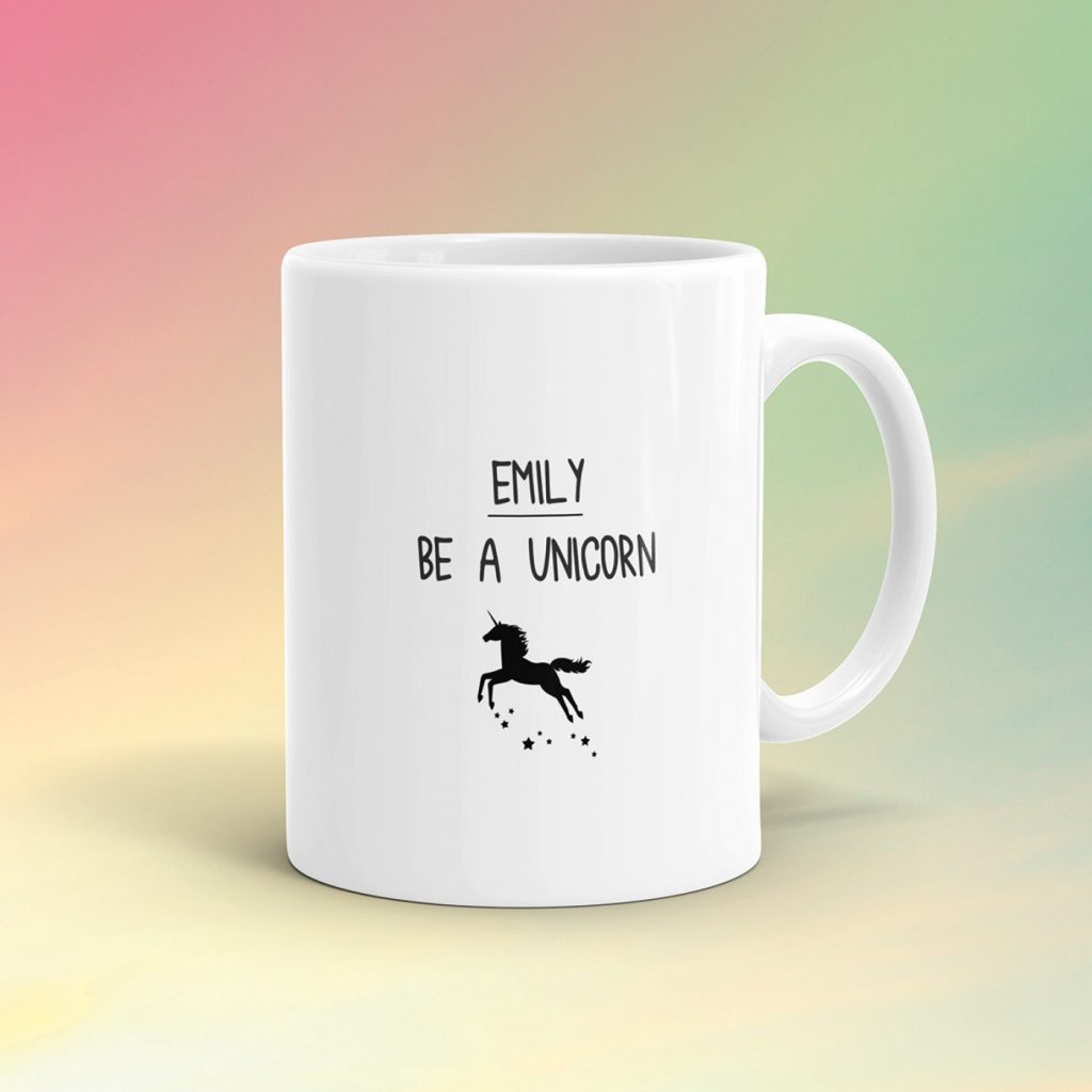 regali personalizzati be a unicorn mug