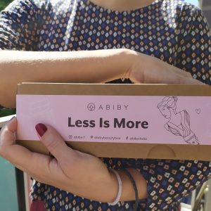 beauty box abiby less is more