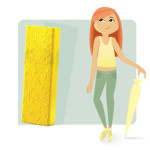 Women figure types: skinny banana